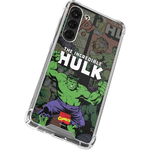Marvel Classic Comics Hulk Fighter Vintage Galaxy S23 FE Clear Case